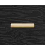 vidaXL Buffet Chêne noir 34 5 x 34 x 90 cm Bois d'ingénierie