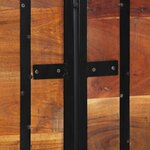 vidaXL Tête de lit 180 cm bois massif récupéré et fer