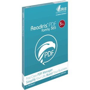 Readiris pdf family 22 - abonnement 1 an - 5 pc - a télécharger