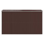 vidaXL Abri de jardin Marron foncé 192x357x223 cm Acier galvanisé