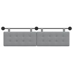 vidaXL Tête de lit suspendue Tissu