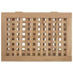 vidaXL Bac à linge 50x35x60 cm bois de teck massif