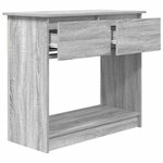 vidaXL Table console avec tiroirs sonoma gris 85 5x38 5x74 5 cm