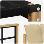 vidaXL Ensemble de canapés d'extérieur 4 pc Blanc et Beige