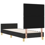 Cadre de lit vidaXL Noir 80x200 cm en tissu