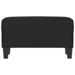 Banc banquette noir 70 x 35 x 41 cm tissu microfibre 02_0010494