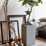 LECHUZA Jardinière CANTO Stone 30 High ALL-IN-ONE Gris pierre