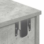 vidaXL Étagère murale avec tiroirs gris béton bois d'ingénierie