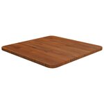 vidaXL Dessus de table carré Marron foncé40x40x1 5cm Bois chêne traité