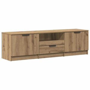 vidaXL Meuble TV Chêne Artisan 140x35x40 cm Bois d'ingénierie