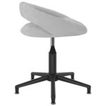 vidaXL Chaises pivotantes à manger lot de 4 gris velours