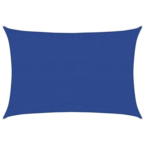 vidaXL Voile d'ombrage 160g/m² rectangulaire bleu 3 5x4 5 m PEHD