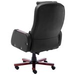 vidaXL Chaise de bureau de massage Noir Similicuir