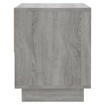 vidaXL Table de chevet Sonoma gris 45x34x44 cm bois d'ingénierie