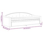 vidaXL Lit de jour avec matelas gris clair 80x200 cm tissu