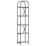 vidaXL Étagère Sonoma gris 40 x 30 x 183 cm Bois d'ingénierie