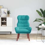 vidaXL fauteuil Turquoise 69 x 74 x 93 cm Velours