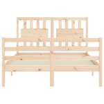 vidaXL Cadre de lit sans matelas bois massif