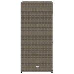 vidaXL Armoire de rangement de jardin gris 55x55x111 cm résine tressée