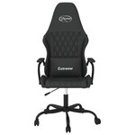 vidaXL Chaise de jeu de massage noir similicuir