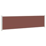 vidaXL Auvent latéral rétractable de patio 600x160 cm marron
