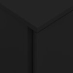 vidaXL Classeur mobile Noir 39x45x67 cm Acier