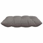 vidaXL Coussins de siège 2 Pièces Taupe 40 x 40 x 6 cm tissu