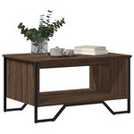 vidaXL Table basse chêne marron 75x51x40 cm bois d'ingénierie