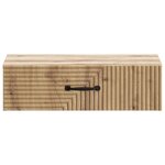 vidaXL Table d'appoint murale 59 x 34 5 x 17 cm Bois d'ingénierie