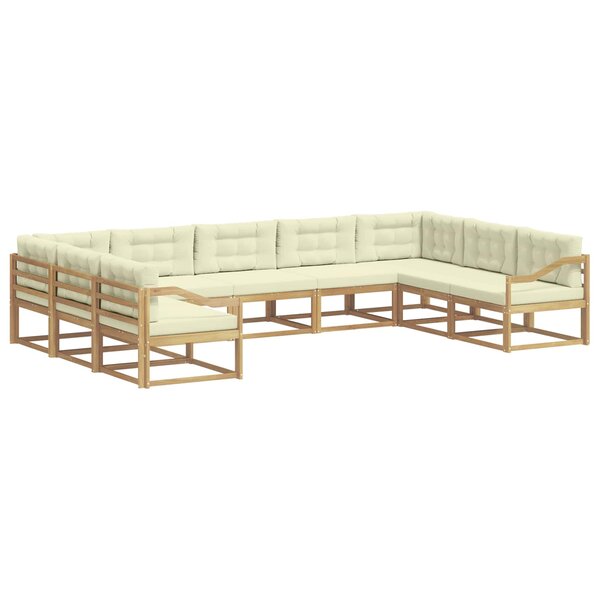 vidaXL Ensemble de canapés d'extérieur 9 pc