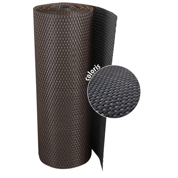 Brise-vue en résine tressée pour balcon et clôture coloris anthracite 1 x 3 m