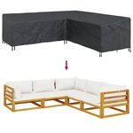 vidaXL Housse pour mobilier d'extérieur 255 x 255 x 80 cm