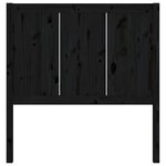 vidaXL Tête de lit Noir 95 5x4x100 cm Bois massif de pin