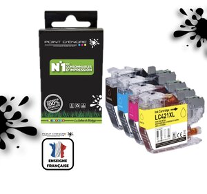 LC421XL - Pack de 4 Cartouches D'encre Noir/Cyan/Magenta/ Jaune - Grande capacité