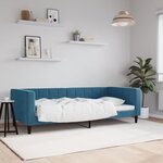 vidaXL Lit de repos bleu 90x200 cm velours