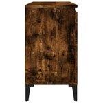 vidaXL Armoire de bain chêne fumé 65x33x60 cm bois d'ingénierie