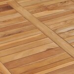 vidaXL Table à manger de jardin 110x65x80 cm bois de teck solide