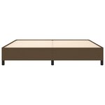 vidaXL Cadre de lit sans matelas marron foncé 200x200 cm tissu