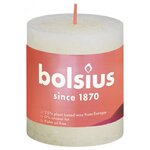Bolsius Bougies pilier rustiques Shine 4 Pièces 80x68 mm Perle douce