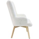 Fauteuil cosy imitation fourrure helsinki