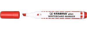 Marqueur PLAN effaçable à sec Pointe biseautée Rouge STABILO