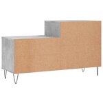 vidaXL Armoire à chaussures Gris béton 102x36x60 cm Bois d'ingénierie