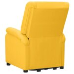 vidaXL Fauteuil jaune tissu