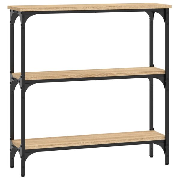 vidaXL Table console chêne sonoma 75x22 5x75 cm bois d'ingénierie