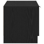 Meuble TV vidaXL Noir Chêne 80x35x36 5 cm Bois aggloméré