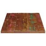 vidaXL Dessus de table 90x60x3 8 cm rectangulaire bois massif récupéré