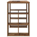 vidaXL Bureau d'angle Vieux bois Bois massif de récupération Moyen
