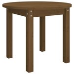 vidaXL Table basse Marron miel Ø 55x45 cm Bois massif de pin