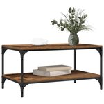 vidaXL Table basse Bois Ancien 80 x 50 x 40 cm Bois d'ingénierie