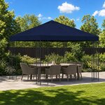 vidaXL Pavillon 3 x 3 m Bleu Polyester et Acier 190 gsm